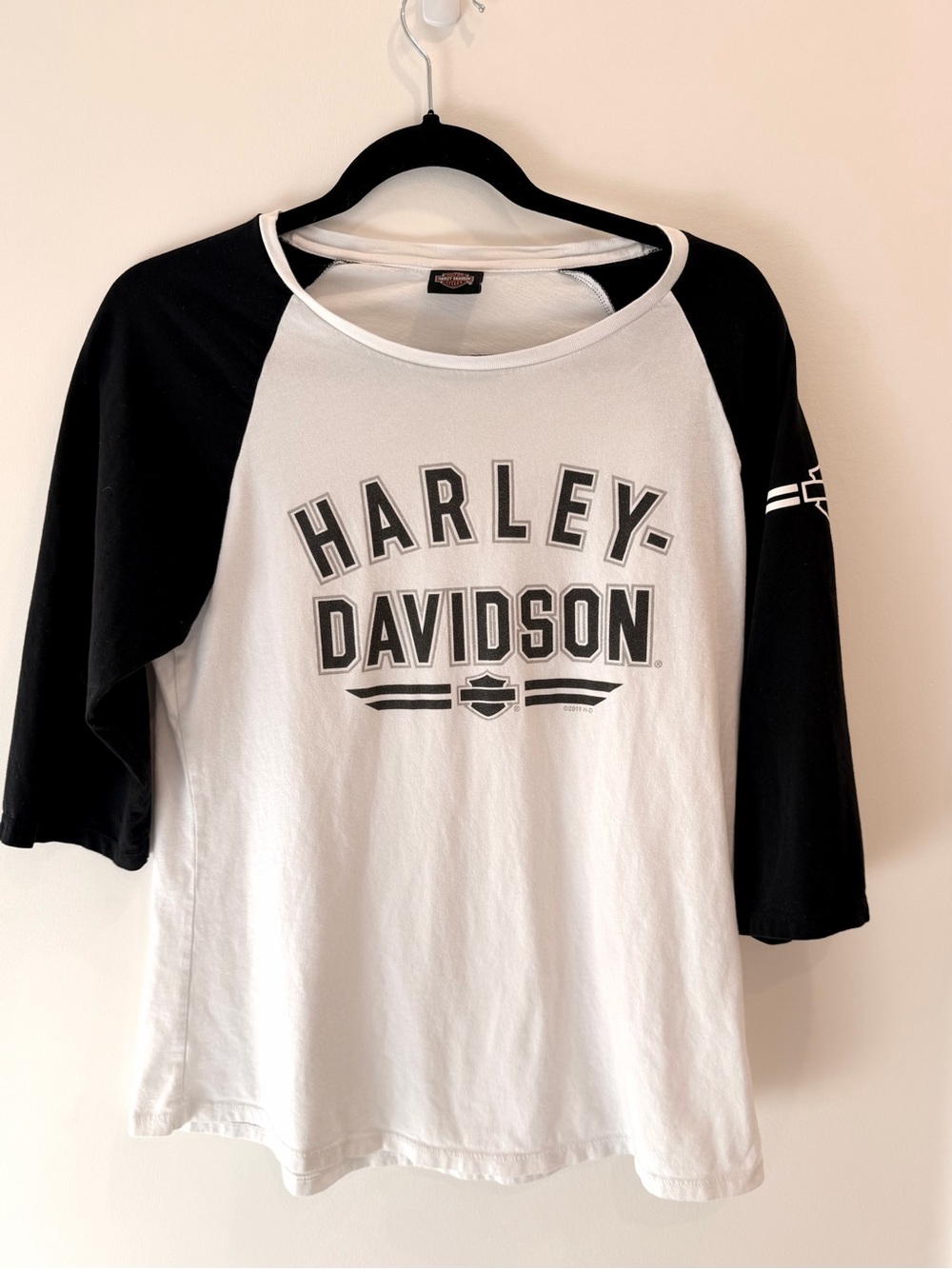 Harley-Davidson 2019 Mighty Peace Grande Prairie Alberta Raglan Tee